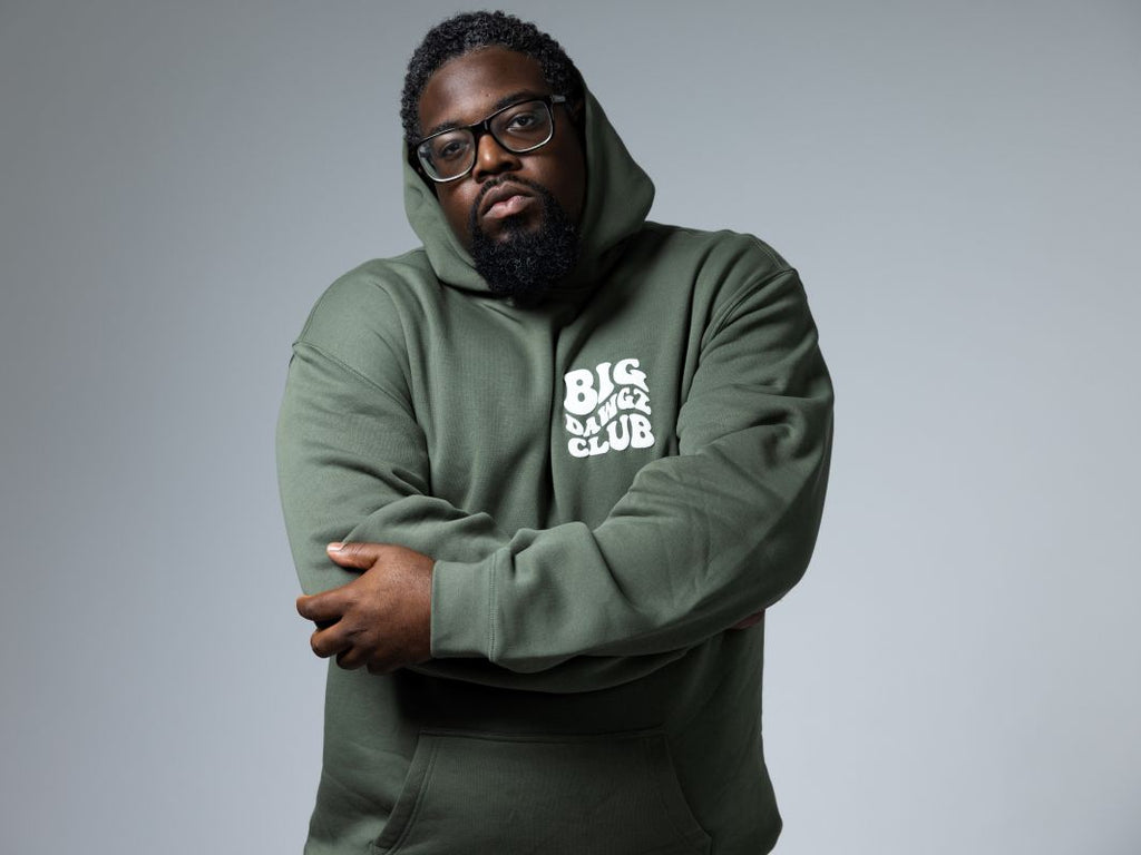 Big Dawgz Club Wavy Oversized Men's Hoodie- Green