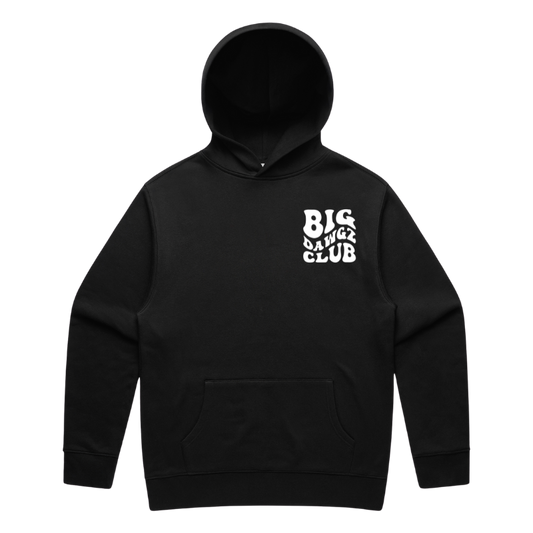Big Dawgz Club Wavy Oversized Men's Hoodie-Black