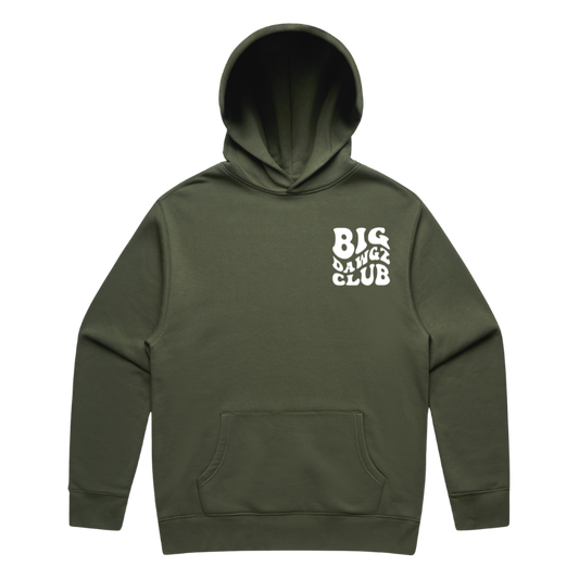 Big Dawgz Club Wavy Oversized Men's Hoodie- Green