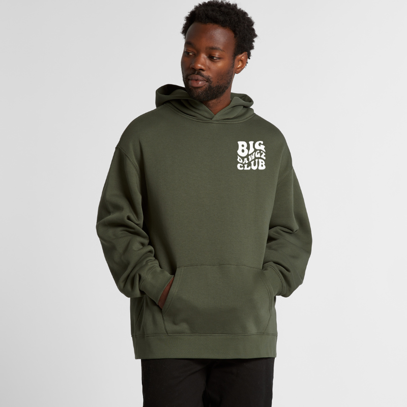 Big Dawgz Club Wavy Oversized Men's Hoodie-Black