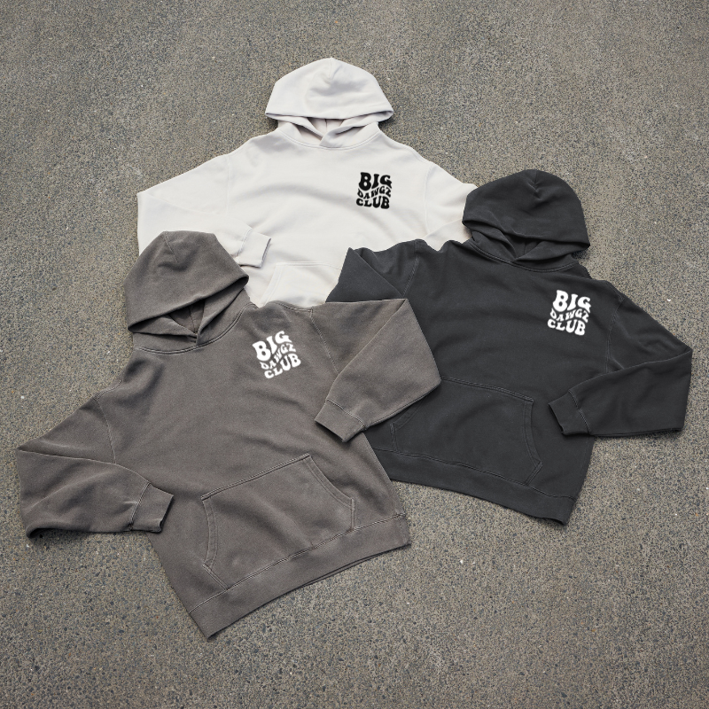 Big Dawgz Club Wavy Oversized Men's Hoodie- Green