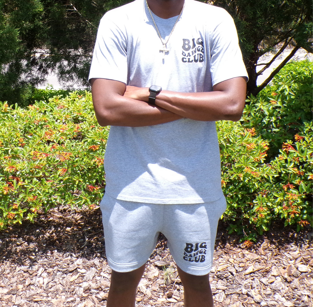 Big Dawgz Club Wavy Track Shorts Gray